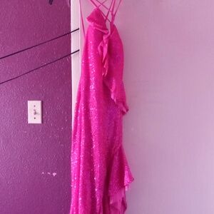 Hot Pink glitter dress